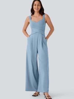 HALARA Small S U Back Sleeveless Casual Jumpsuit with Pockets lot of 3